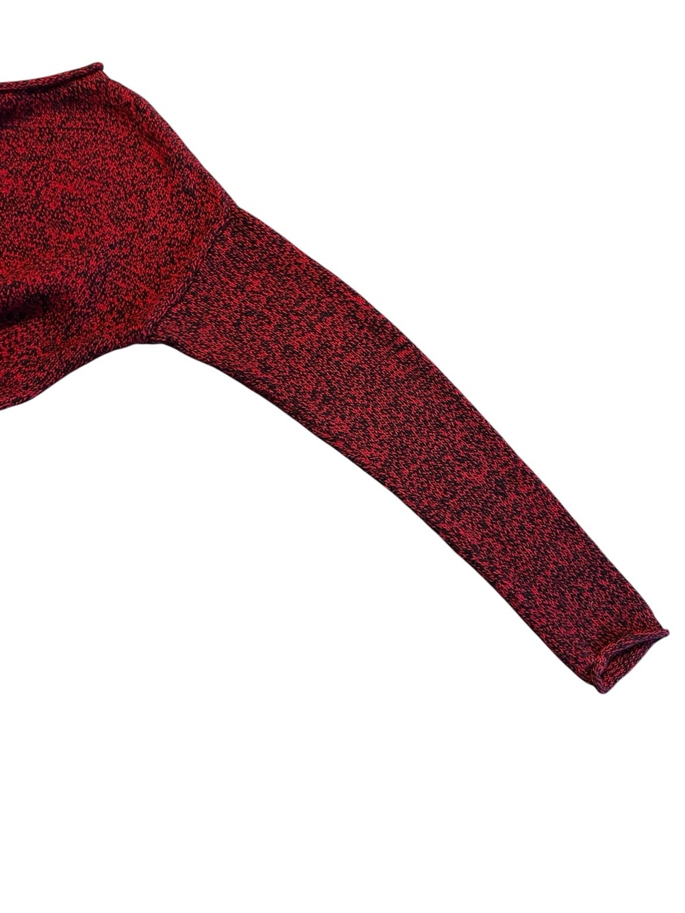 Lauren Ralph Lauren Red Marled Scoop-Neck Sweater Size Small - Picture 5 of 11